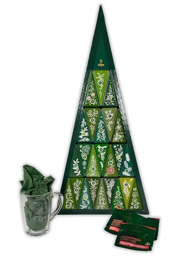 Set Adventskalender Tea Diamond Adventskalender von Eilles mit Teeglas