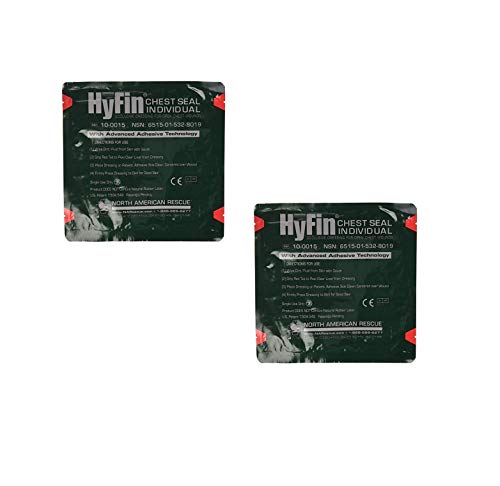 North American Rescue Hyfin Chest Seal Gauze REF 10-0015 (2 Pack)