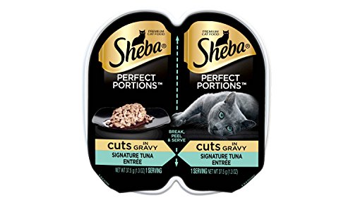 Sheba Perfect Portions Premium Cat Food - Cuts In Gravy - Signature Tuna Entrée - Net Wt. 2.6 Oz Per Container - Pack Of 3 Containers #TOP1