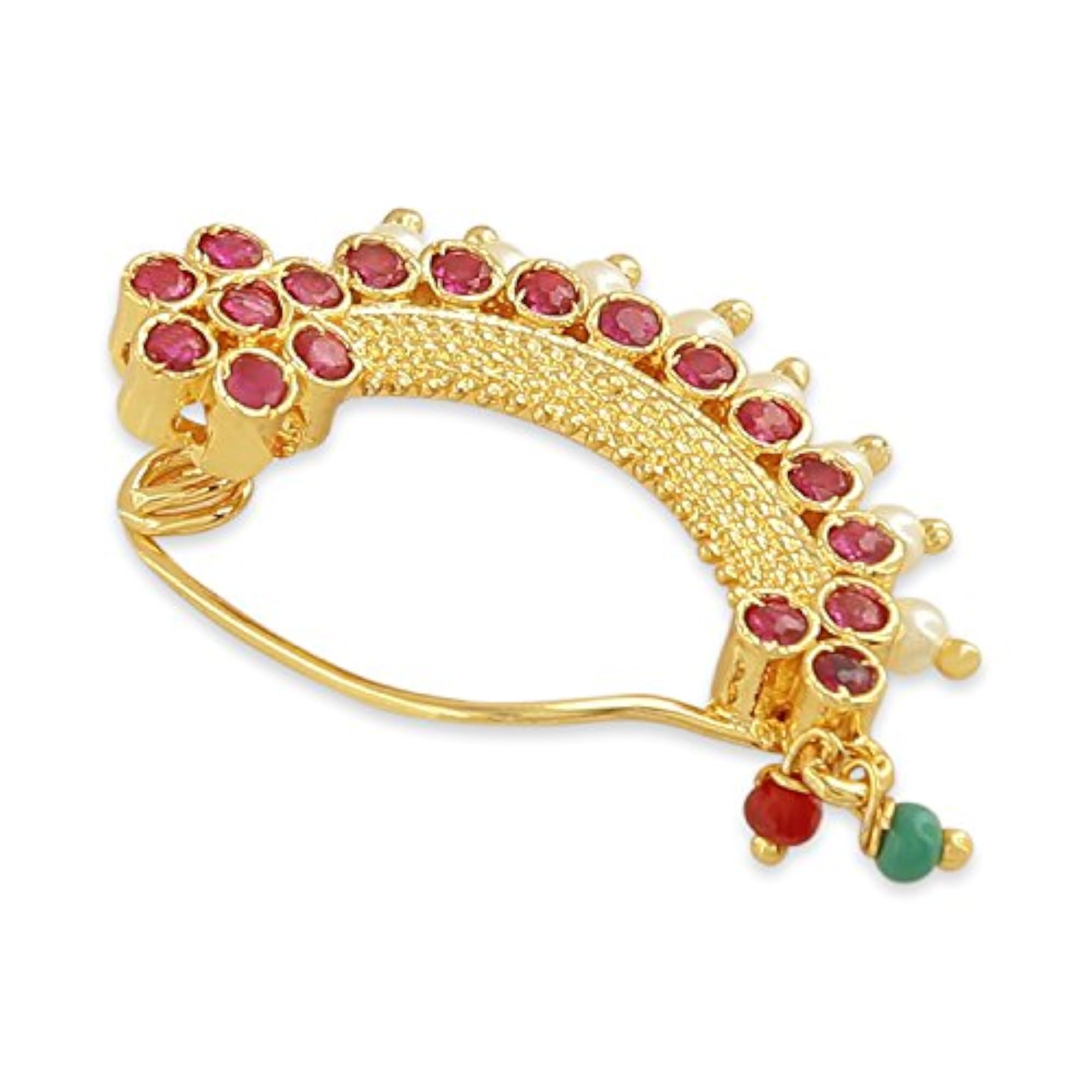 Women's Plated Brass Banu Nath with American Diamond