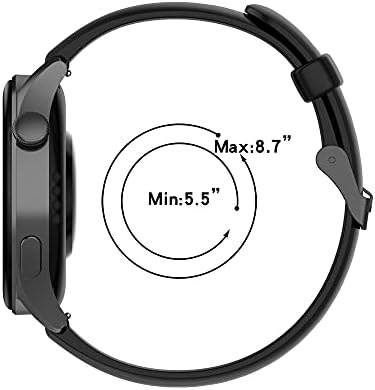 SkyBand [6 Pezzi] Pellicola Protettiva Morbida Ultra-Sottile HD Per Smartwatch AMAZTIM C20 / Kospet Tank M1 Pro E Affini - 5