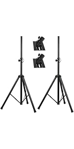 2 Pack Speaker Stand Top Hat Mount – 110x80mm Metal Pole Adapter For PA/DJ Cabinets