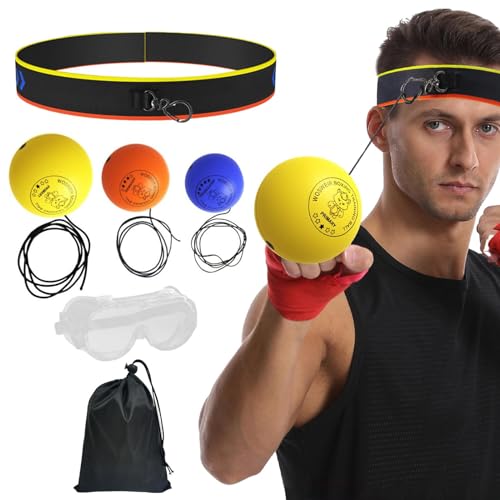 Punching Reflex Ball Headband Reflex Boxer Training Tool