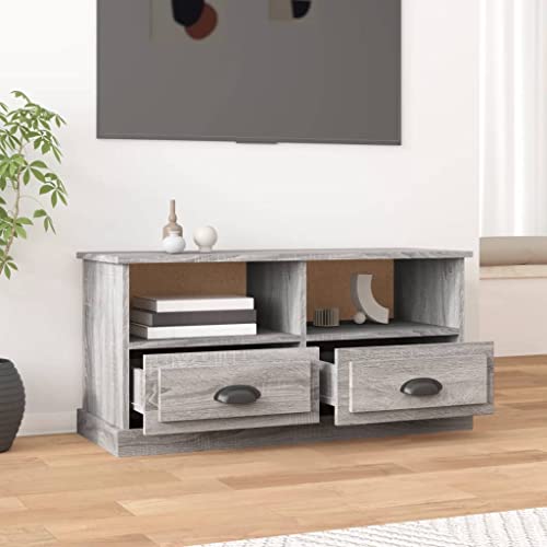 Meuble TV compact gris Sonoma pour optimiser le rangement des petits salons - 4
