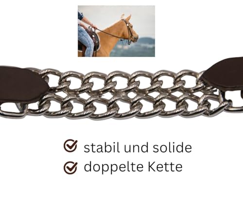Amesbichler Reitsport AMKA Western Kinnriemen mit doppelter Kette
