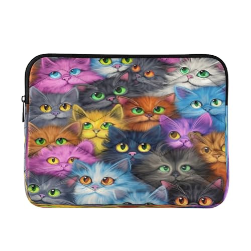 Funda para portátil Cute Cats para laptops de 13 a 14 pulgadas