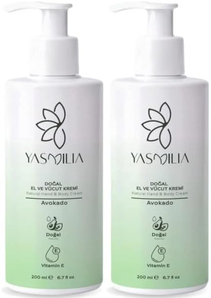 Doğal Premium Nemlendirici El ve Vücut Kremi 200 Ml – Vitamin ve Bitki Özleri 2'Li Set