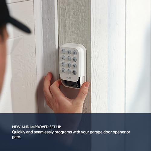 Chamberlain Genuine myQ Garage Door Opener Keypad – Wireless Exterior Keyless Entry, Secure Pin Access, Weather Resistant – Works with Chamberlain, LiftMaster & Craftsman Openers