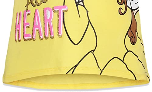 Princess Ariel Cinderella Belle Toddler Girls 4 Pack T-Shirts Belle, Cinderella, Ariel, Jasmine 5T #TOP5