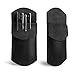 Hide & Drink, Durable Leather Pocket Protector/Pencil Pouch/Office & Work Essentials Pen Holder Handmade :: Charcoal Black