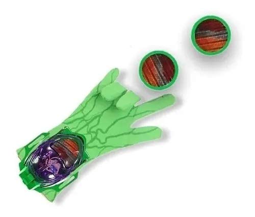 Brinquedo Infantil Teia Luva Homem Aranha Lança Disco Hulk