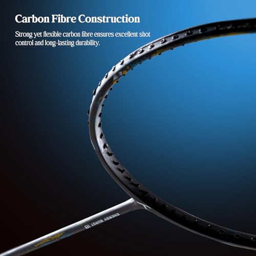 HUNDRED Store HUNDRED Energy Burst 18 Black/Blue 77g Badminton Racket - Image 7