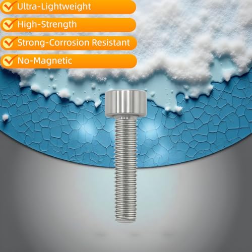 Image of M8x25 Titanium Bolts, Natural Color, 6PC