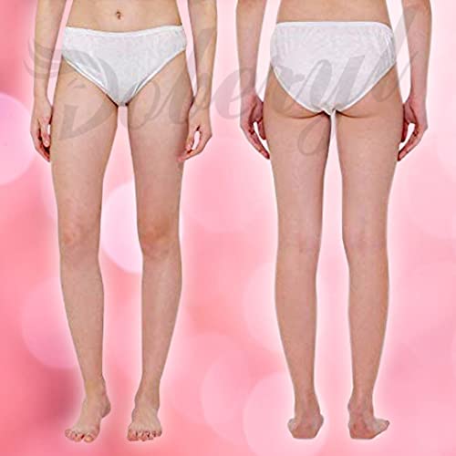 Image of Women's Cotton Disposable Underwear White Bra & Panty Maternity Massage Centre Beauty Parlour Underpants Hospitals Hotels waxing Salons