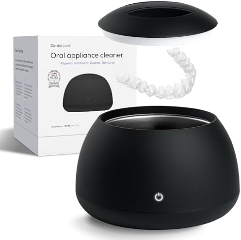 Amazon.com : Zima Dental Pod: Ultrasonic Retainer Cleaner. The Original Retainer Cleaner Machine, Aligner Cleaner, Nightguard Cleaner, Mouthguard Cleaner, Denture Cleaner. Ultrasonic Cleaner For Oral Dental Care