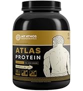 Mt. Athos Atlas Vanilla Protein Powder | Goat Milk Whey with Casein Protein | 22 G Protein per Se...