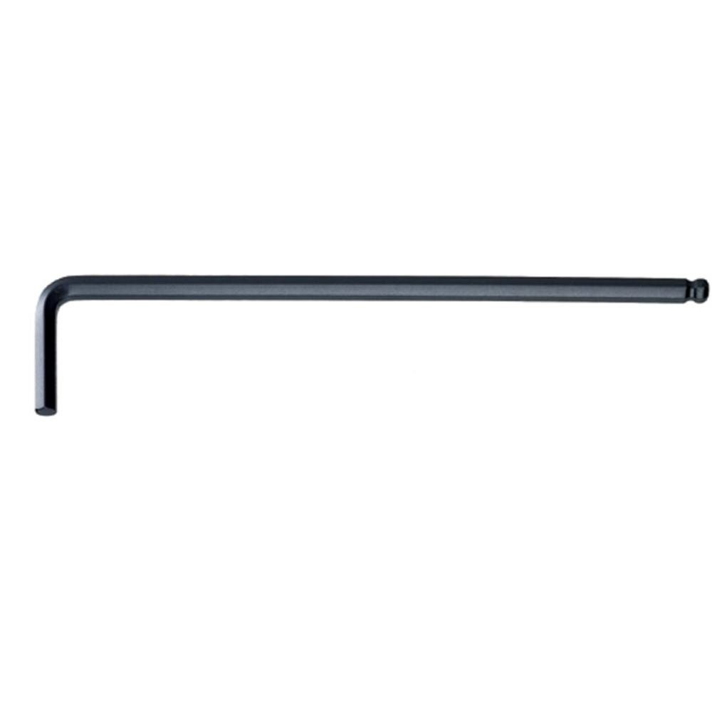 Stahlwille 43570014 7/32" Ball-Ended Hexagon Key Wrench, Chrome Vanadium with Gunmetal Finish, Swivel Angle Up to 25 Degree Each Side, for Hexagon Socket Head Screws, Made in Germany
