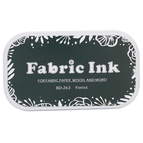 Wakects Tampon Encreur, Tampon Encreur coloré éponge de Style Restauration pour Estampage en Caoutchouc Bricolage, adapté au Papier et au Tissu, Plusieurs Couleurs Disponibles (BD-263 vert forêt)