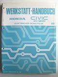  Honda Civic Shuttle/Wagon 4-Tür Hatchback – Werkstatt-Handbuch – Elektrischer Schaltplan für 1989er Modelle