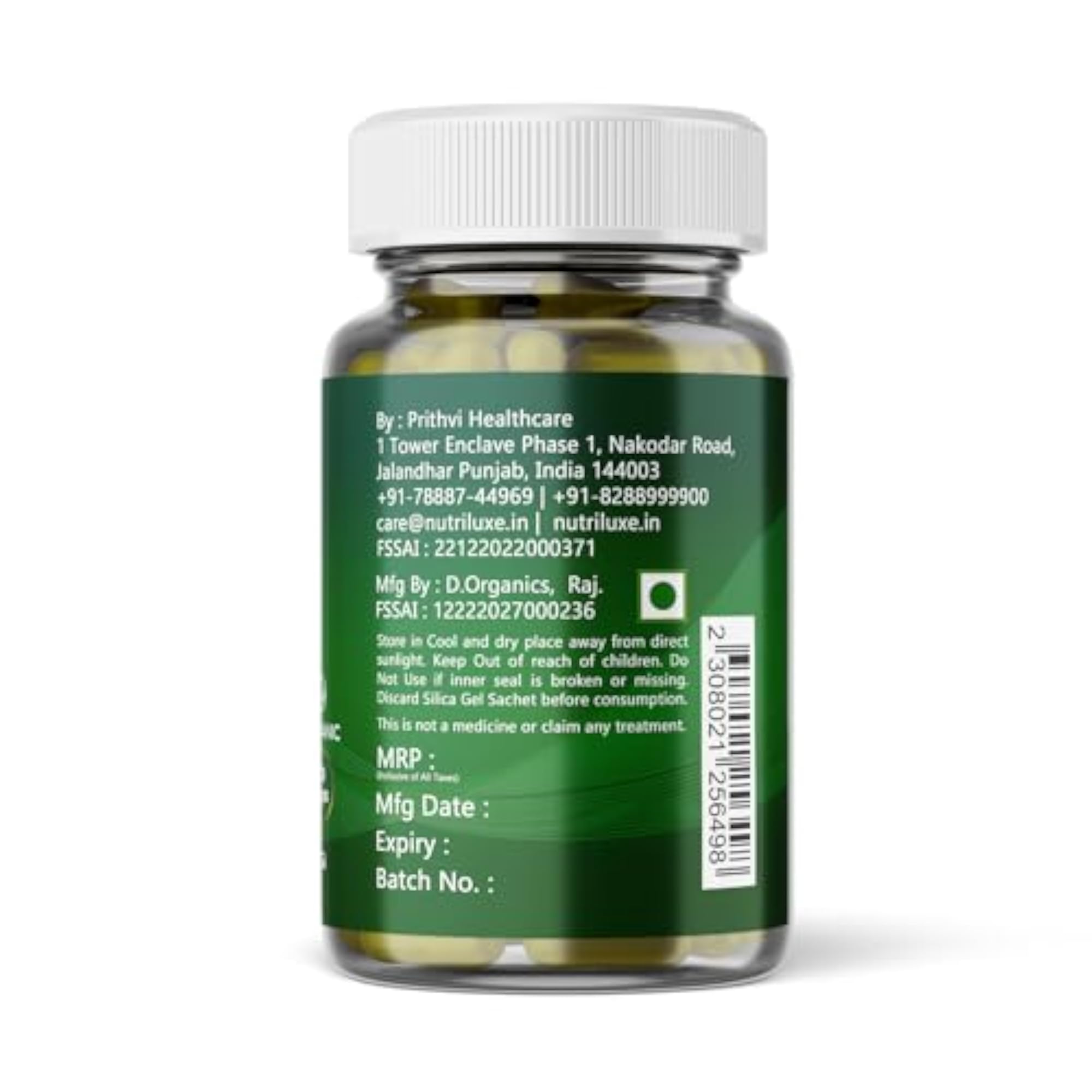 Nutriluxe Organic Neem Extract Capsules 2 x 60 Caps