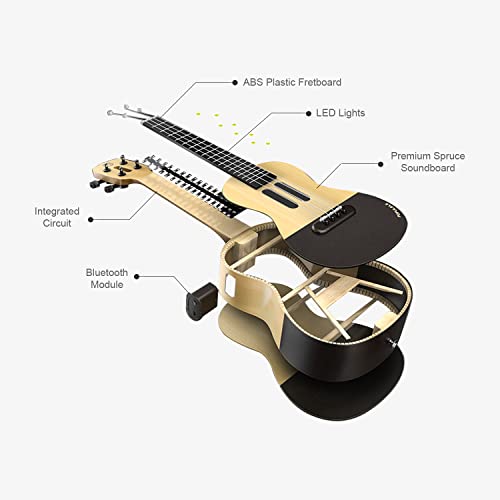 Populele U1 Concert ukulele de 23 pouces ukulélé, APPLICATION intelligente, ukulélé Trousse pour Débutants, Touche 72… - Les Beatles, Paul McCartney, John Lennon, RIngo Starr, George Harrison Populele U1 Concert ukulele de 23 pouces ukulélé, APPLICATION intelligente, ukulélé Trousse pour Débutants, Touche 72… – Image 4