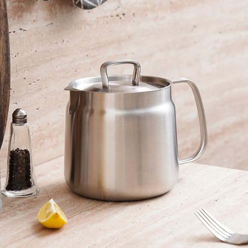 Recipiente de almacenamiento de grasa para cocina de apartamento 4