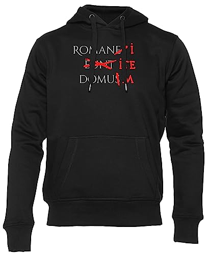 Sweat à capuche unisexe Romans Go Home sweat noir manche longue automne hiver