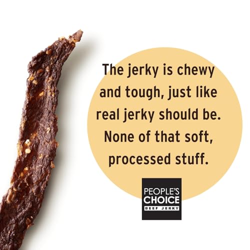Peoples-Choice-Beef-Jerky-Old-Fashioned-Hot-Spicy-Healthy-Sugar-Free-Zero-Carb-Gluten-Free-Keto-Friendly-High-Protein-Meat-Snack-Dry-Texture-1-Pound-16-oz-1-Bag Peoples Choice Beef Jerky Old Fashioned Hot Spicy Healthy Sugar Free Zero Carb Gluten Free Keto Friendly High Protein Meat Snack Dry Texture 1 Pound 16 oz 1 Bag