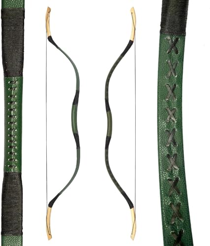 AF Archery Fiberglass Recurve Bow, 53' Traditional Horse Bow, Mounted Archery and Precision Shooting,Suitable for Entry Into Adults Youth Beginners Enthusiasts and Hunting (20LBS)