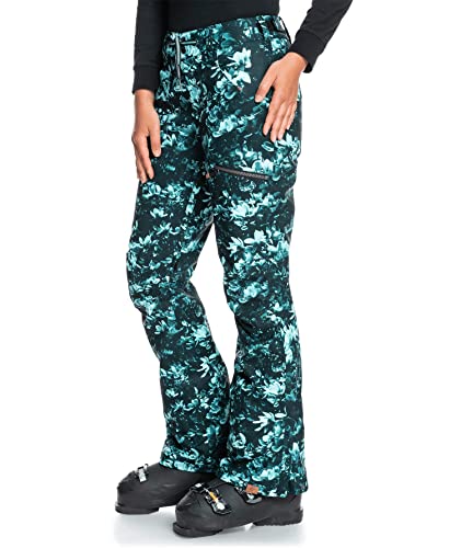 Roxy Nadia Printed Pants True Black Akio Sm (Us 3-5) #TOP11
