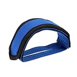 SOPOTUTU de Pedal de Bicicleta Adulto Banda Accesorios para Bicicletas Ciclismo Correas de Pedal de Fahrrad Pedalina pedalriemen Fijo de Fahrrad Azul
