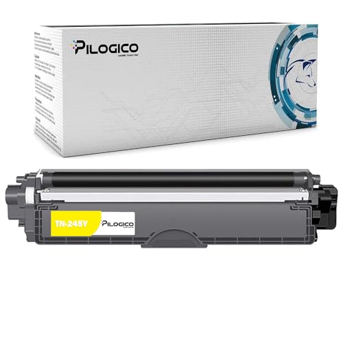 Pilogico Toner Giallo Compatibile Con Tn241 Tn245 Per Brother Hl-3140Cw Hl-3150Cdw Hl-3170Cdw Mfc-9140Cdn Mfc-9340Cdw Mfc-9330Cdw Dcp-9020Cdw (1 Giall