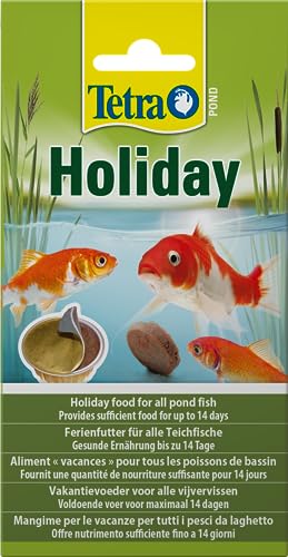 Tetra Pond Holiday - Ferienfutter für alle Teichfische, gesunde Ernährung für bis zu 14 Tage, 1 x Gelfutterblock, 98 g (1er Pack)
