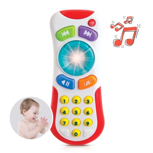 Baby Remote Control Toy For 3 Months & Up - Light Up Toy Remote With Fun Sounds & Music - Perfect Baby Gift #TOP5