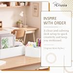 15 Pack Drawer Organizer for Clothes, Foldable Dresser Dividers with 3 Sizes, Fabric Storage Bins – White - Image 4
