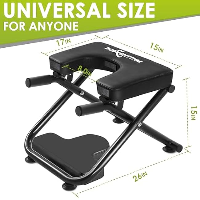 BODY RHYTHM Yoga Headstand Bench, Yoga Inversion Chair, Headstand Trainer for Relieve Stress, Improve Sleep & Digestion and Strength Training, Ideal for Home Workout, Fitness and Gym