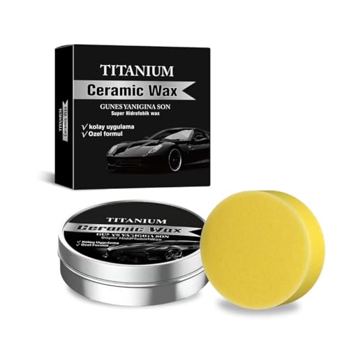 Ceramic Wax & Coating for Cars, Scratch Repair & Renew Polish, High Gloss Paint Protection with Hydrophobic Layer, Long-Lasting Car Wax to Hide Scratches (3.5oz, Easy Application)
