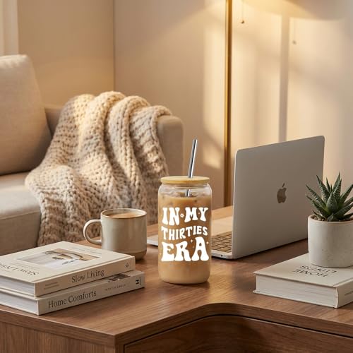 NOOMII 30th Birthday Gifts for Women - 16oz in My Thirties Era Iced Coffee Cup -Unique 30 Birthday Present for Bestie, Sister, Daughter, Wife - Image 4