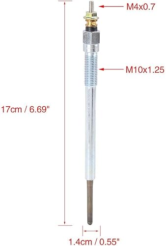 Miniatura 2 de 4pcs Diesel Calentador Bujías para Toyota RAV4 Corolla Land Cruiser 2001-2005 Calentador de coche