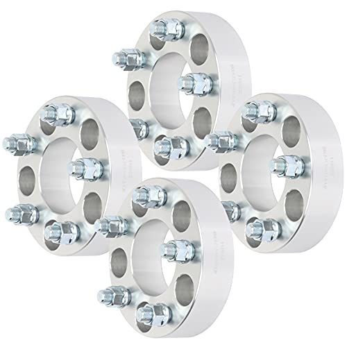 WHEELTECH 4X Wheel Spacers 5x4.5 14x1.5 71.5 1.5  Silver Compatible with 2009-2013 for Challenger 2005-2008 for Magnum