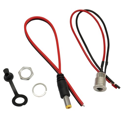 6 sets conector hembra panel 5.5x2.1mm Zorfeter miniatura 5