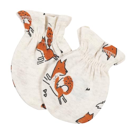 3-Pack Baby Boys Fox No Scratch Mittens3
