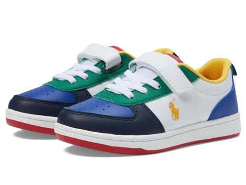 POLO RALPH LAUREN ベビーガールポロコートII PS(幼児), ホワイト/ロイヤル/マルチ/イエロー, S