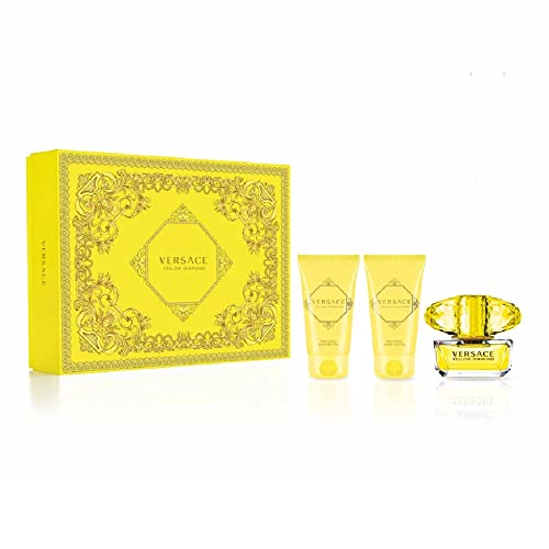 VERSACE YELLOW DIAMOND by Versace 3 PIECE GIFT SET - 1.7 OZ EAU DE TOILETTE