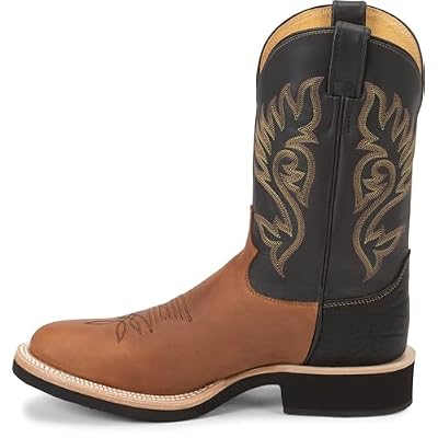 Justin Mens Stampede Round Toe Boots