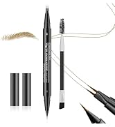 Eyebrow Pen Dual-Ended Brow Pencil with 2-Fork Tip & Precise Brush-Tip, Brow Pencil Valentines Da...