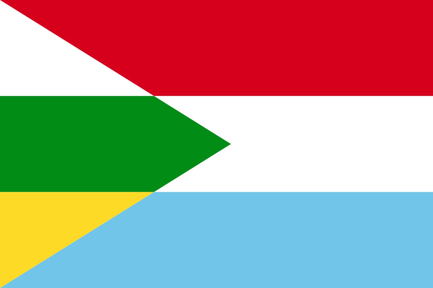 Drapeau XL Agrado Huila anti-effilochage pour vents forts