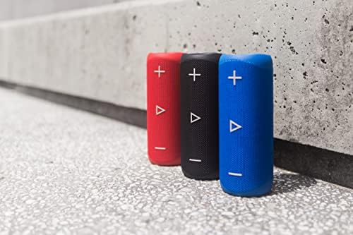 Sharp GX-BT280(BK) Stereo Bluetooth Speaker - Immersive sound - Powerful Bass - Highly Dynamic Sound Range - 12h playtime - Splash and Dustproof - Call Answering through Google & Siri - Blue