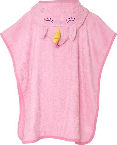 Playshoes Unisex Kinder Frottee-poncho Bademantel Handtuch, Einhorn, S Bis Ca. 4 Jahre EU