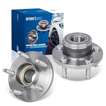 Detroit Axle Front Wheel Hub Bearing Assembly Pair (5-Bolt Non-ABS) for 2005–2009 Ford Mustang